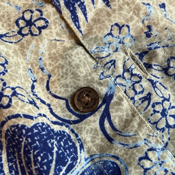 Ex Officio Buzz Off Insect Shield short sleeve button down. Floral. Fishing. EUC - Picture 10 of 10
